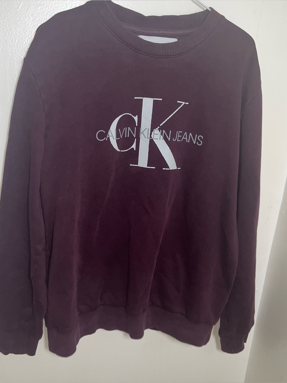 Calvin Klein Burgundy Women’s Sweatshirt L
